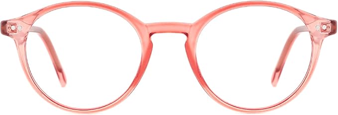 TIJN Blue Light Blocking Glasses Men Women Vintage Thick Round Rim Frame Eyeglasses