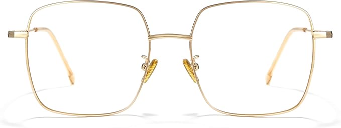 Cyxus Blue Light Glasses for Men and Women, Round Metal Frame Computer Eyeglasses for Office, Gaming, Reading 8090