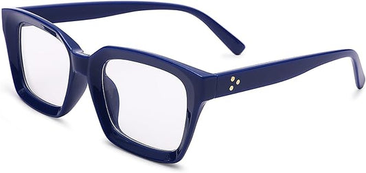 COASION Blue Light Blocking Eyeglasses Classic Thick Square Rim Frame Eyewear for Women Men