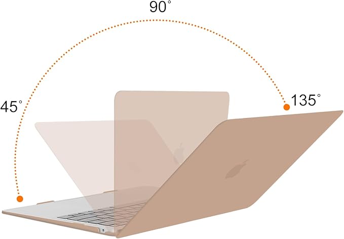 MOSISO Compatible with MacBook Air 13 inch Case M1 Chip 2021-2018 Release A2337 A2179 A1932, Plastic Hard Shell&Keyboard Cover&Screen Film&Storage Bag for MacBook Air 13.3 inch Case, Bronze Brown