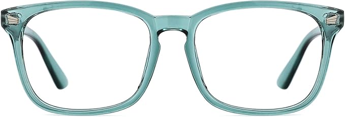 TIJN Blue Light Blocking Glasses for Women Men Square Frame Nerd Eyeglasses Anti Blue Ray Computer Screen Glasses