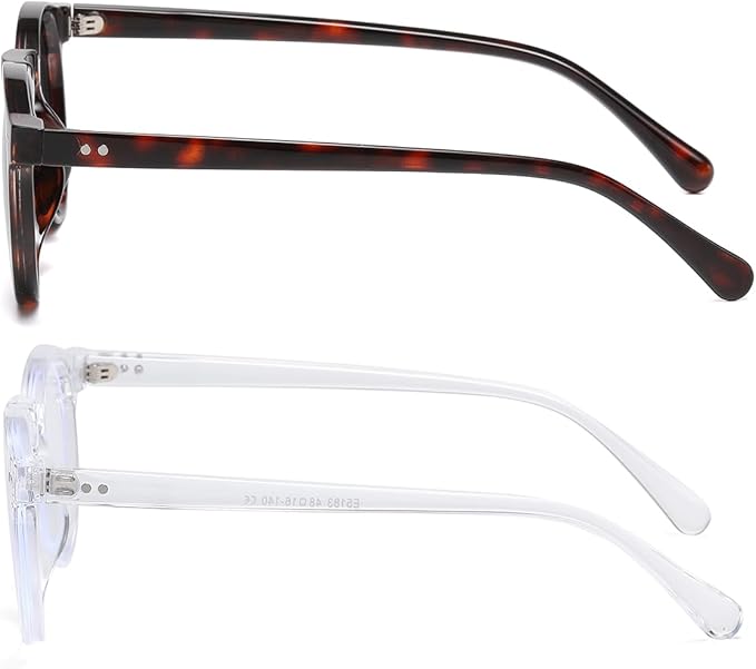 JOVAKIT Round Blue Light Glasses for Women Men Fashion Retro 90s Small Frame Computer Eyeglasses Anti Eyestrain