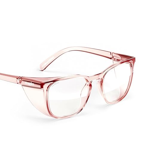 Stoggles Square Z87.1 Certified Polycarbonate Safety Glasses, Scratch & Shatter-Proof, Blue-Light & UV Blocking Lens, Top & Side Shields, Anti-Fog Dip Coated, Durable, Protective & Stylish Eyewear