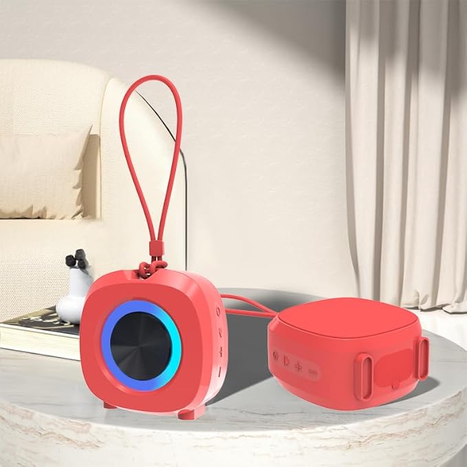 Bluetooth Speaker Portable Media Players Clear Loud Stereo Sound Deep Bass Wireless Speaker With Lights TWS IPX5 Waterproof Small Speakers Long Playtime for Home/Party/Outdoor/Beach Electronic Gadgets