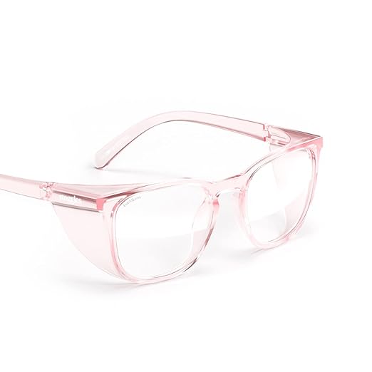 Stoggles Square Z87.1 Certified Polycarbonate Safety Glasses, Scratch & Shatter-Proof, Blue-Light & UV Blocking Lens, Top & Side Shields, Anti-Fog Dip Coated, Durable, Protective & Stylish Eyewear