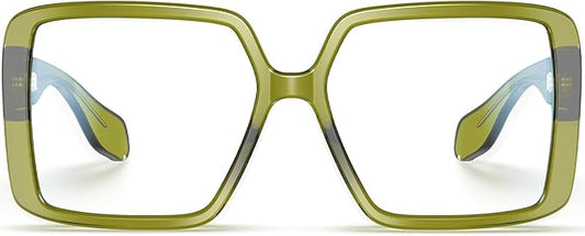 VISOONE Oversized TR90 Blue Light Blocking Glasses Fashion Accessories Non Prescription for Women Harvard