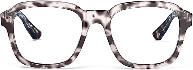 VISOONE Oversized Square Blue Light Blocking Glasses Fashion Computer Eyewear for Women and Men BENNETT