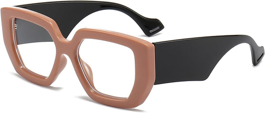 AIEYEZO Thick Frame Blue Light Glasses Men Women, Fashion Square Computer Eyeglass Anti Eyestrain & Prevent Headache