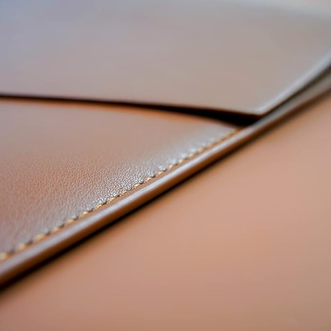 Laptop Sleeve 15 Inch Compatible with New MacBook Pro 15, New MacBook Pro 16, Surface Book 15, Dell XPS 15 with Small Pouch, Mouse Pad and Cord Organizer, Color Dark Brown
