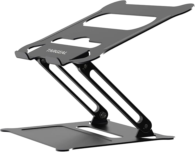 Adjustable Laptop Stand,Portable Laptop Computer Stand Riser&Multi-Angle Stand with Heat-Vent to Elevate Laptop Holder for Mac,Notebook,Lenovo KT1-black
