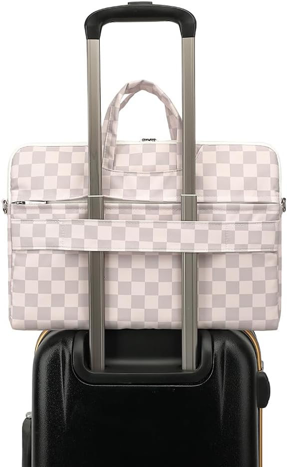canvaslife Water Neutral Checker Pattern Resistant Laptop Shoulder Messenger Bag for Pro 16 inch and 15.6 inch-16 inch Laptop