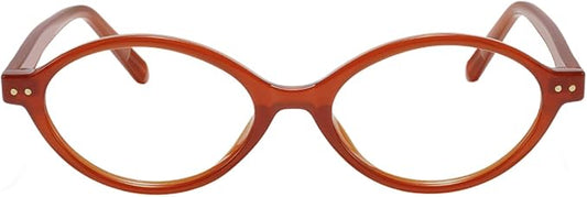 TIJN Olisa Blue Light Blocking Glasses for Women Men,Retro Oval Frame Bluelight Eyeglasses for Gaming/Computer/Screen