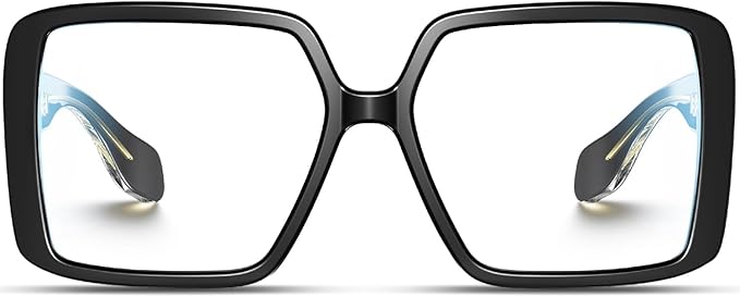 VISOONE Oversized TR90 Blue Light Blocking Glasses Fashion Accessories Non Prescription for Women Harvard
