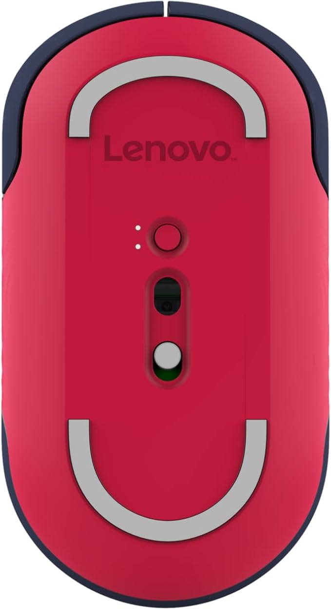 Lenovo 350 Bluetooth Silent Mouse (Fan Edition), Wireless Ergonomic Ambidextrous Design, Bluetooth 5.3, Adjustable DPI up to 2400, 36 Month Battery Life, Recycled Materials, USA Flag