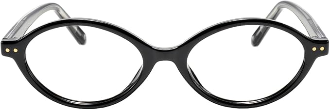 TIJN Olisa Blue Light Blocking Glasses for Women Men,Retro Oval Frame Bluelight Eyeglasses for Gaming/Computer/Screen