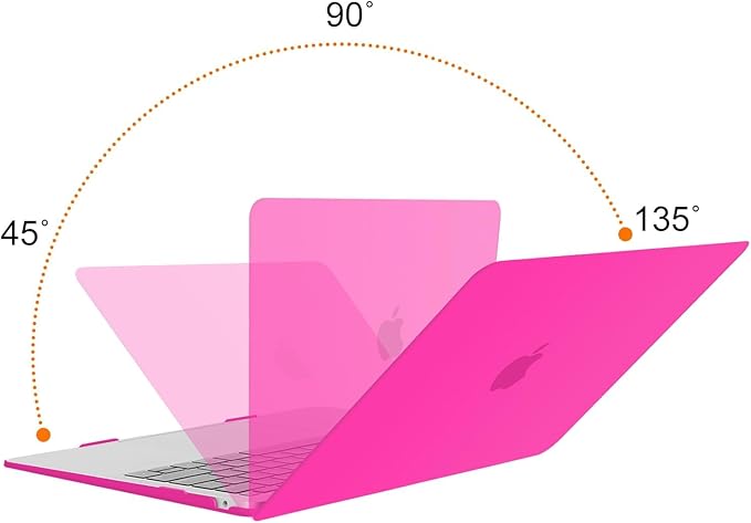 MOSISO Compatible with MacBook Air 13 inch Case M1 Chip 2021-2018 Release A2337 A2179 A1932, Plastic Hard Shell&Keyboard Cover&Screen Film&Storage Bag for MacBook Air 13.3 inch Case, Bright Rose