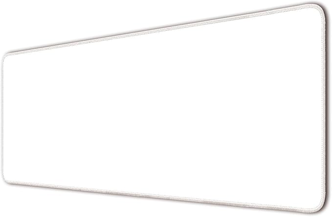 Large Mouse Pad, Non-Slip Desk Blotter, Office Desk Mat, Desk Pad Protector, Laptop Desk Pad, Desk Writing Pad for Office and Home, White, 31x12 inch
