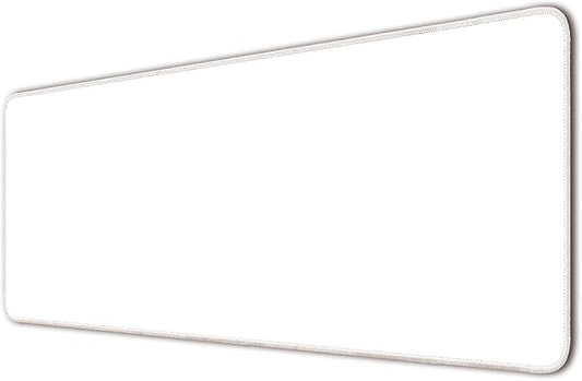 Large Mouse Pad, Non-Slip Desk Blotter, Office Desk Mat, Desk Pad Protector, Laptop Desk Pad, Desk Writing Pad for Office and Home, White, 31x12 inch
