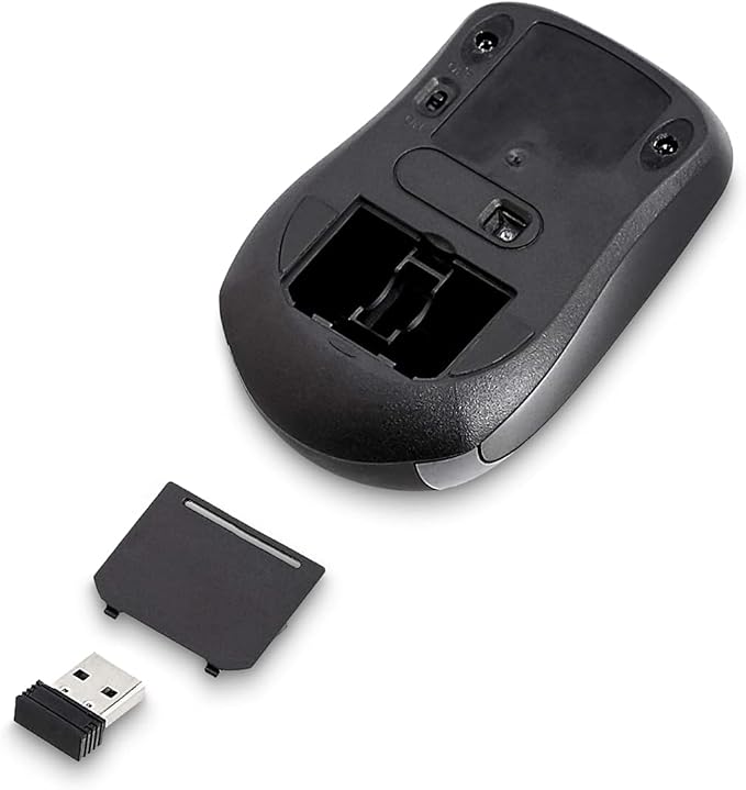 Amazon Basics 2.4 GHz Wireless Optical Computer Mouse with USB Nano Receiver, Black, 30-Pack