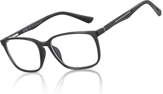 BLUEMOKY Blue Light Reading Glasses for Men???Sport Square Frame Readers, Anti Glare Computer Glasses