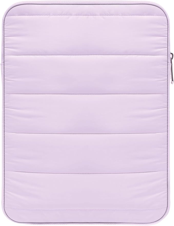 MoKo 9-11 Inch Tablet Sleeve Case, Portable Puffy iPad Bag Fit with New 11-inch iPad Pro M5/iPadAir M4 2026/iPad A16, iPad 10th/Air 5/4th 10.9, 9/8/7th 10.2, Tab S8/S9 11, Light Purple