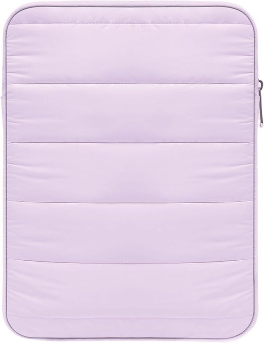MoKo 9-11 Inch Tablet Sleeve Case, Portable Puffy iPad Bag Fit with New 11-inch iPad Pro M5/iPadAir M4 2026/iPad A16, iPad 10th/Air 5/4th 10.9, 9/8/7th 10.2, Tab S8/S9 11, Light Purple