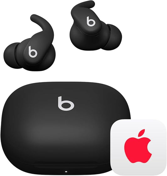 Beats - Powerbeats Fit - Wireless Noise-Cancelling Workout Earbuds with Ultimate Secure Fit with AppleCare+ (2 Years) - Jet Black