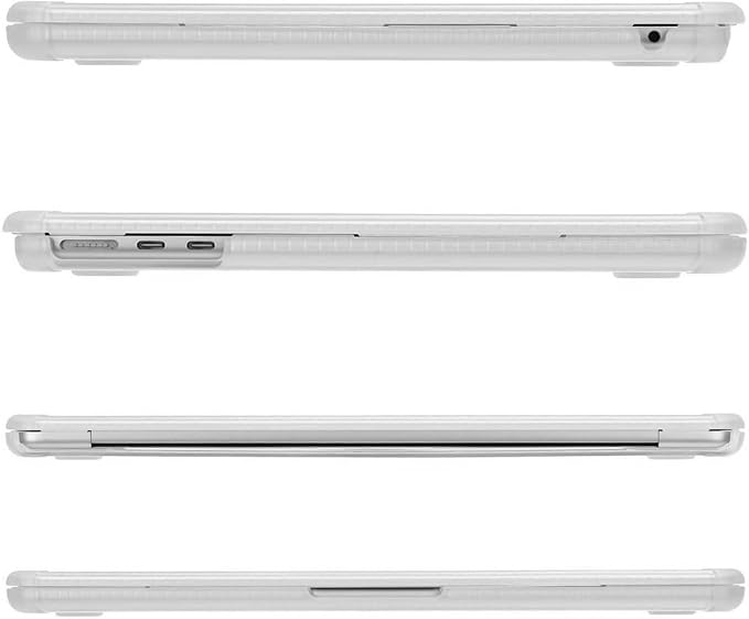 MOSISO Compatible with MacBook Air 13 inch Case M5 2026 M4 2025 M3 M2 2024-2022 A3449 A3240 A3113 A2681,3 in 1 Kit Crack-Resistant Heavy Duty Protective Plastic Hard Case with TPU Bumper,Crystal Clear