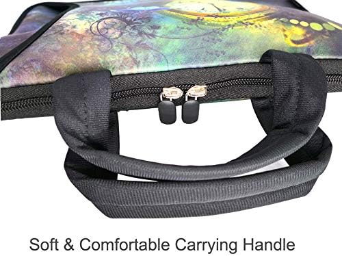 RICHEN 11 11.6 12 12.5 13 inches Chromebook/Notebook PC Messenger Bag Travel Case Neoprene Handle Sleeve with Shoulder Strap (11-13.3 inch, Clock &Butterfly)