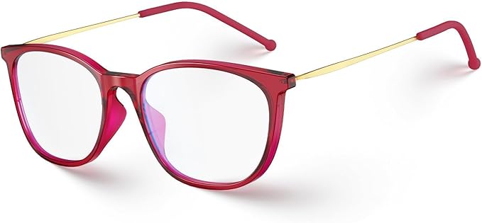 VISOONE Light Weight Slip Resistant Blue Light Blocking Computer Glasses with Anti Glare UV400 for Man Women GAEL