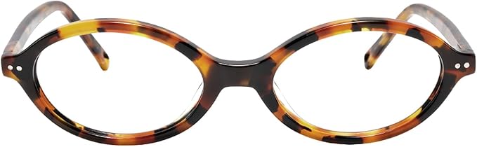 TIJN Olisa Blue Light Blocking Glasses for Women Men,Retro Oval Frame Bluelight Eyeglasses for Gaming/Computer/Screen
