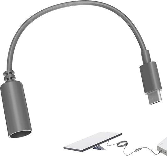 Starlink Mini Type-C to DC Extension Cable 7.9-inch，Type-C Input Male to DC Female Output Waterproof Converter Adapter, Compatible With Starlink Mini 65W 20V Charger/Power Bank Replacement Accessories