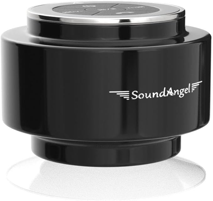 XLEADER SoundAngel Mate(2nd Gen) Pro Shower Speaker, Certified IPX7 Waterproof Bluetooth Speaker, 8W Crystal Sound & Rich Bass, 15H Playtime, with Suction Cup & Silicone Lanyard, Ideal Gifts, Silver