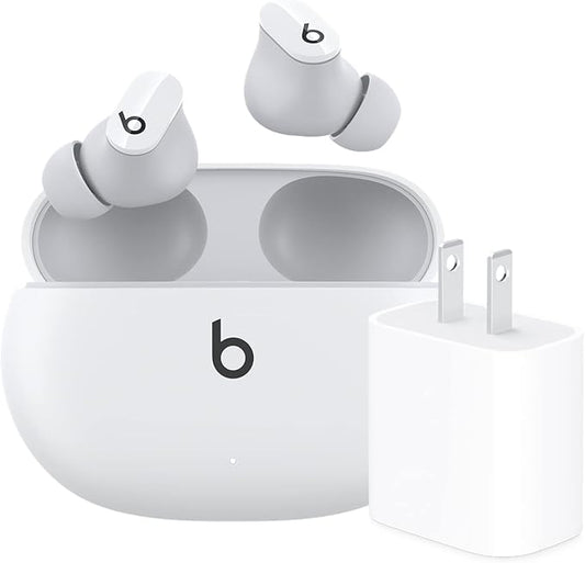 Beats Studio Buds with Apple 20W USB-C Power Adapter - White