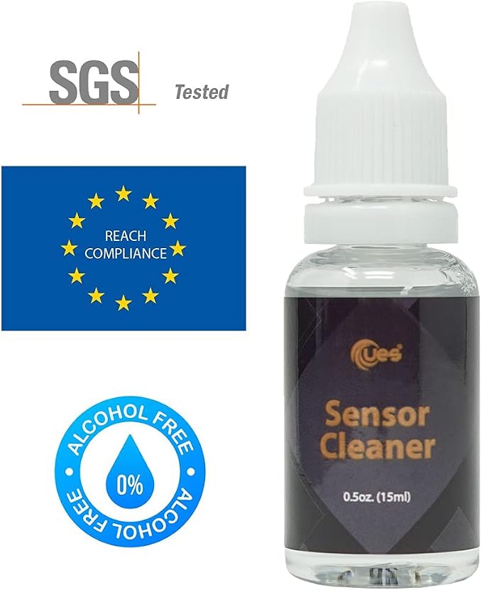 UES DDR16 APS-C Sensor Cleaning Kit for Reflex and Mirrorless Digital Camera Compatible with Sony, Nikon, Canon CCD CMOS Sensor Clean (12pcs x 16mm Swabs and 15ml Sensor Cleaner Solution) - Image 2