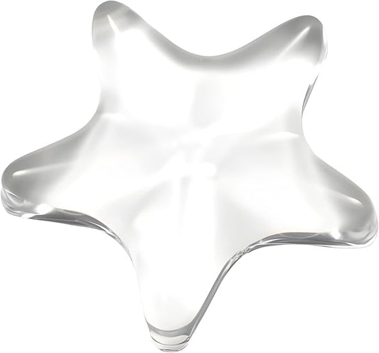 Gel Wrist Rest for Keyboard and Mouse Transparent White Sea Star Elbow Pad Cushion Ergonomic Cute Clear Cool Mouse Wrist Pad Silicone Non-Slip Support Computer Gaming Office Hand Pillow Ocean Beach