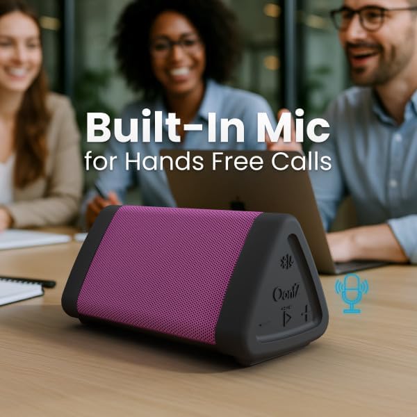 OontZ Angle 3 (4th Gen) – Portable Bluetooth Speaker, 12W Stereo Sound, 24 Hour Playtime, Rich Bass, 100 Foot Wireless Range, Waterproof, Home, Outdoor, Travel, Great Gift (Pink)