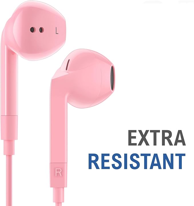 LUDOS FEROX USB C Headphones for iPhone 17 16 15 Pro Max Plus Air iPad Pro, 5 Years Warranty, USB-C Earbuds for Samsung Galaxy S24 S23 Ultra S22 S21 FE S20 Z Flip 3 Fold 4 A53, USB Type C Earphones