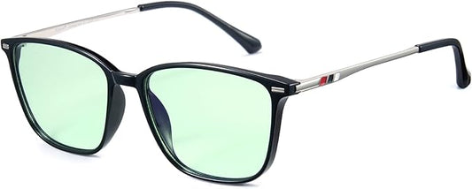 Cyxus Blue Light Blocking Glasses Men Women Gaming Computer Rectangle TR90 frame Anti Eyestrain UV400 8208