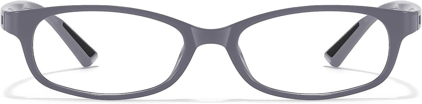 SODQW Office-Siren Blue Light Glasses for Women, Rectangle Frame, Y2K Small Eyewear, Anti Eyestrain Computer Glasses