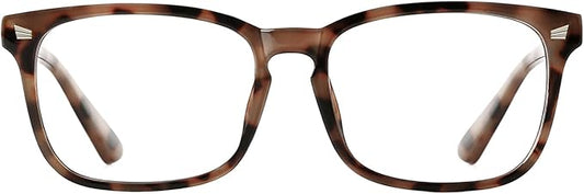 TIJN Blue Light Blocking Glasses for Women Men Square Frame Nerd Eyeglasses Anti Blue Ray Computer Screen Glasses