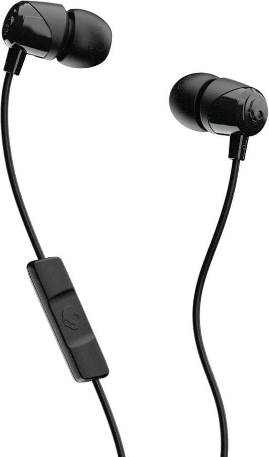 Skullcandy Jib Wired Earbuds with 3.5mm AUX Plug,Noise Isolating Fit,in-Line Microphone Call and Track Control,Convenient for Travel - Black,(Pack of 6)