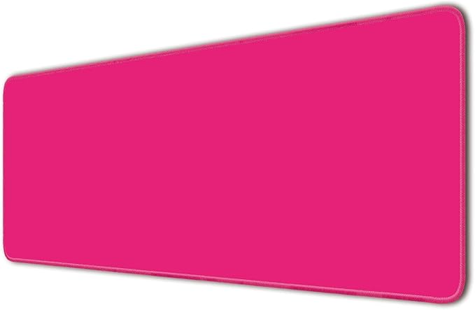 Large Mouse Pad, Non-Slip Desk Blotter, Office Desk Mat, Desk Pad Protector, Laptop Desk Pad, Desk Writing Pad for Office and Home, Bright Pink, 31x12 inch