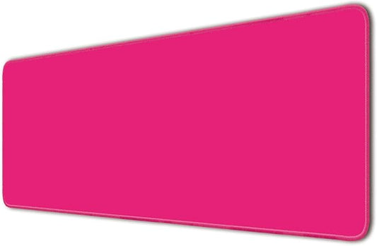 Large Mouse Pad, Non-Slip Desk Blotter, Office Desk Mat, Desk Pad Protector, Laptop Desk Pad, Desk Writing Pad for Office and Home, Bright Pink, 31x12 inch