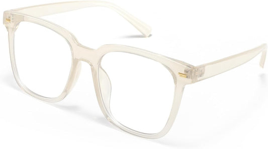 PANNER Oversized Square Blue Light Blocking Glasses for Women Men Anti Glare Reduce Eyestrain Computer Glasses