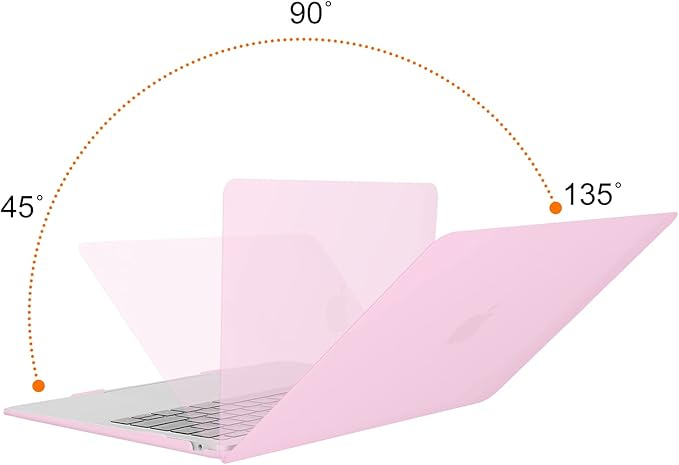 MOSISO Compatible with MacBook Air 13 inch Case M1 Chip 2021-2018 Release A2337 A2179 A1932, Plastic Hard Shell&Keyboard Cover&Screen Film&Storage Bag for MacBook Air 13.3 inch Case, Clear Pink