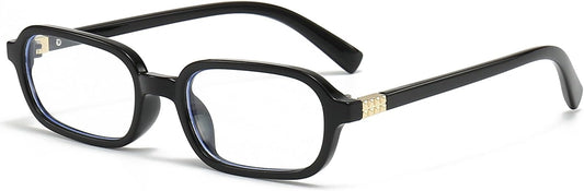 Breaksun Retro Rectangle Glasses for Women Men Small Square Blue Light Blocking Glasses Vintage Eyeglasses