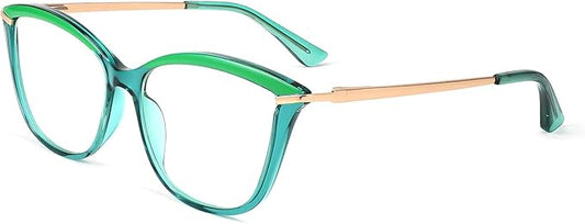 FEISEDY Blue Light Blocking Glasses Computer Glasses Women Men Cateye TR90 Frame B2772