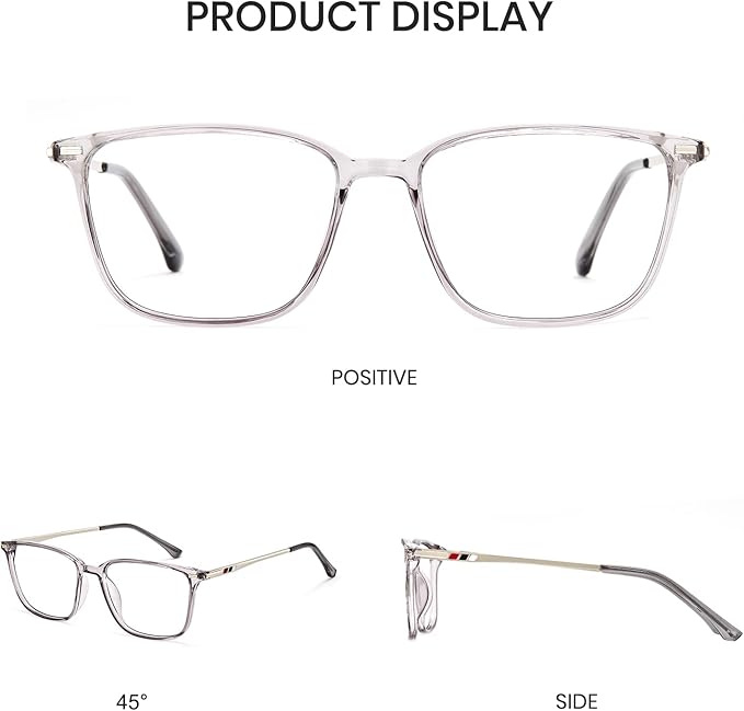 Cyxus Blue Light Blocking Glasses for Men and Women, Ultra Lightweight TR90 Metal Frame Computer Glasses for Gaming, Office, Reading, Digital Screen Protection 8208T43