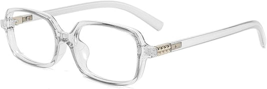 Slocyclub Square Blue Light Blocking Glasses for Women Men Vintage Rectangular Frame Eyeglasses Retro Small Square Glasses